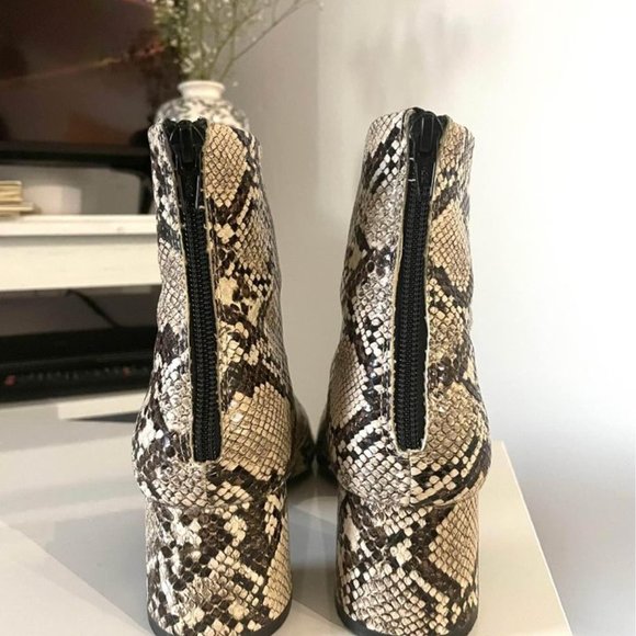 MANGO (MNG) Snakeskin Booties - Picture 4 of 8